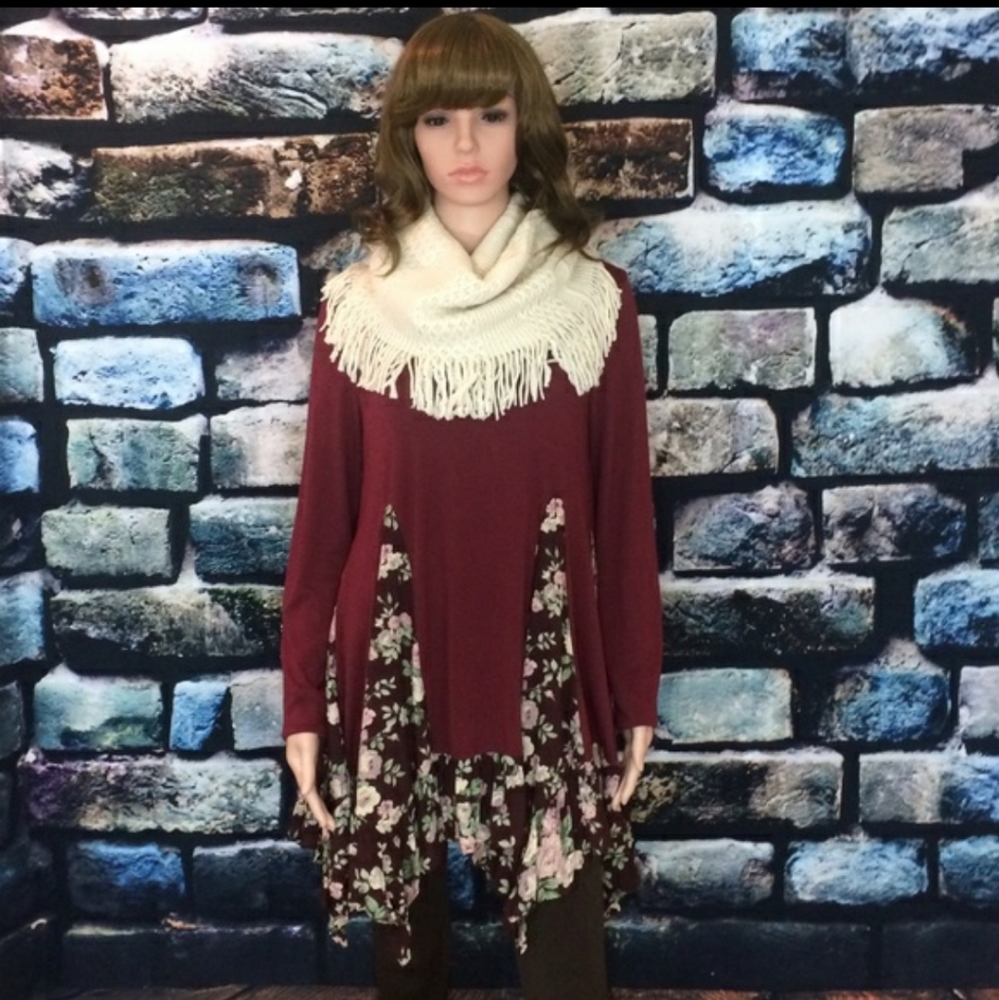 Burgundy Tunic